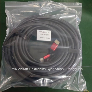 HDMI-kábel verzió 2.0, 4K támogatás, aranyozott réz, kompatibilis TV-vel, számítógéppel és projektorral