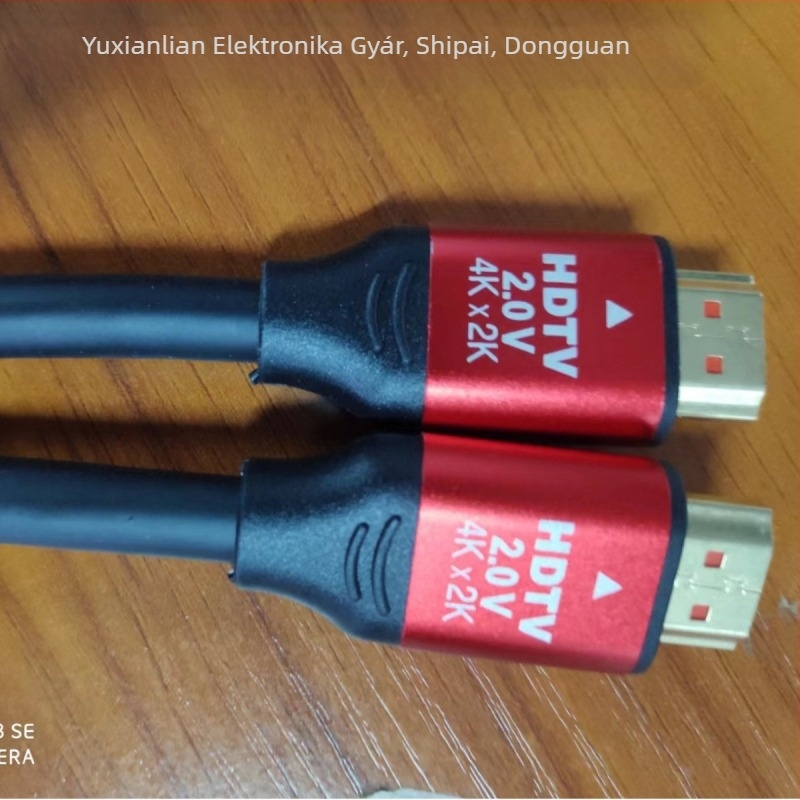 HDMI-kábel verzió 2.0, 4K támogatás, aranyozott réz, kompatibilis TV-vel, számítógéppel és projektorral