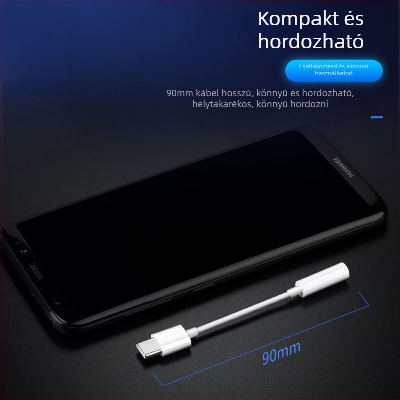 TPC fejhallgató adapter kábel, univerzális minden TPC fejhallgató porthoz, licencelhető magáncímkével
