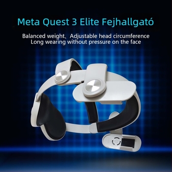 Meta Quest 3/3S-hoz Elite VR fejvédő kiegészítő, modell ZY-38A, ABS+PLM, 360 g