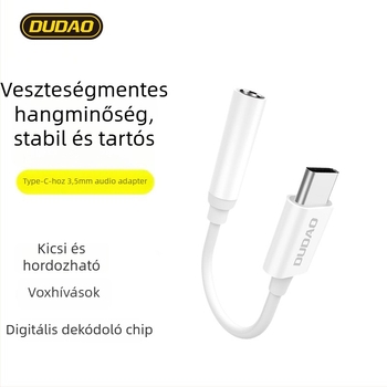 Unique L16C Type-C 3,5 mm-es audio átalakító kábel