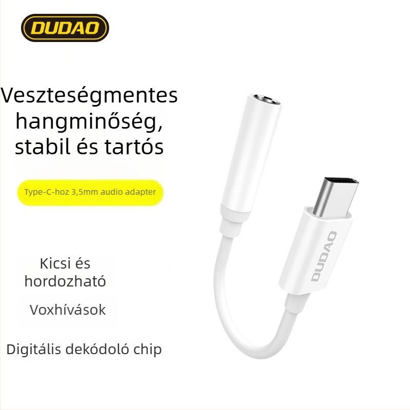 Unique L16C Type-C 3,5 mm-es audio átalakító kábel