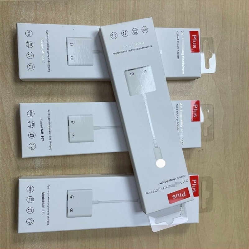 MH-86Y sorozatú kettős Lightning adapter Apple-hoz – töltés, hang és hívás, 2 az 1-ben