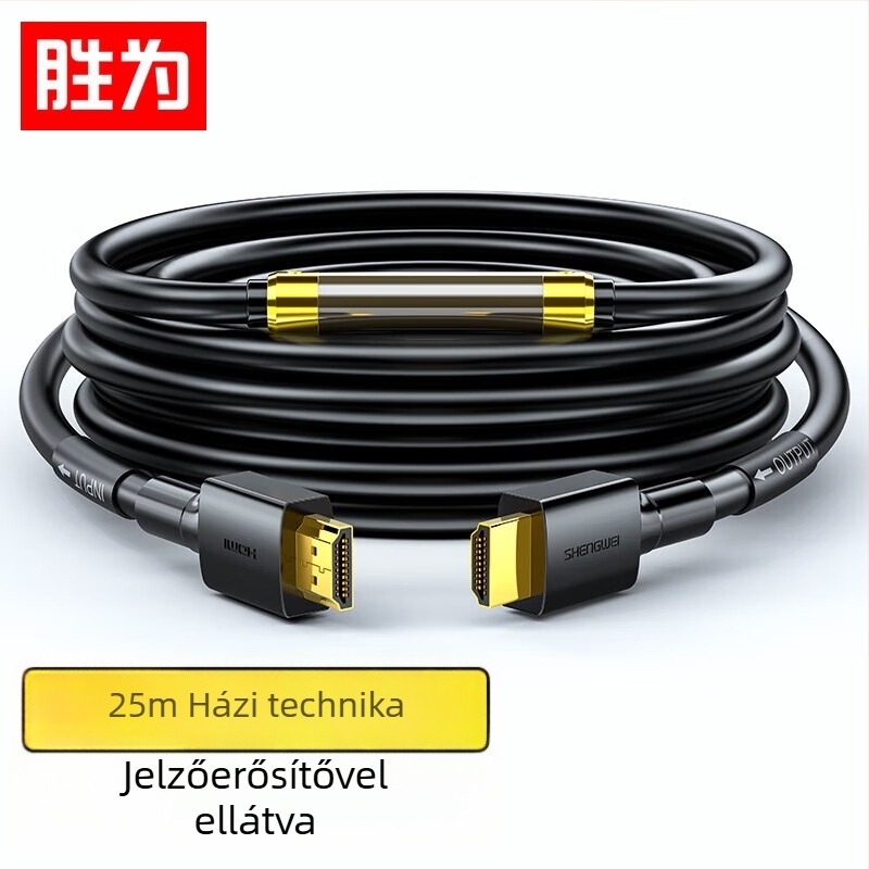 HDMI 2.0 kábel, 4K és 3D támogatással, aranyozott érintkezők, vezető réz oxigénmentesen, alkalmas set-top boxhoz, projektorhoz vagy monitorhoz