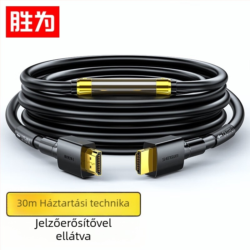 HDMI 2.0 kábel, 4K és 3D támogatással, aranyozott érintkezők, vezető réz oxigénmentesen, alkalmas set-top boxhoz, projektorhoz vagy monitorhoz