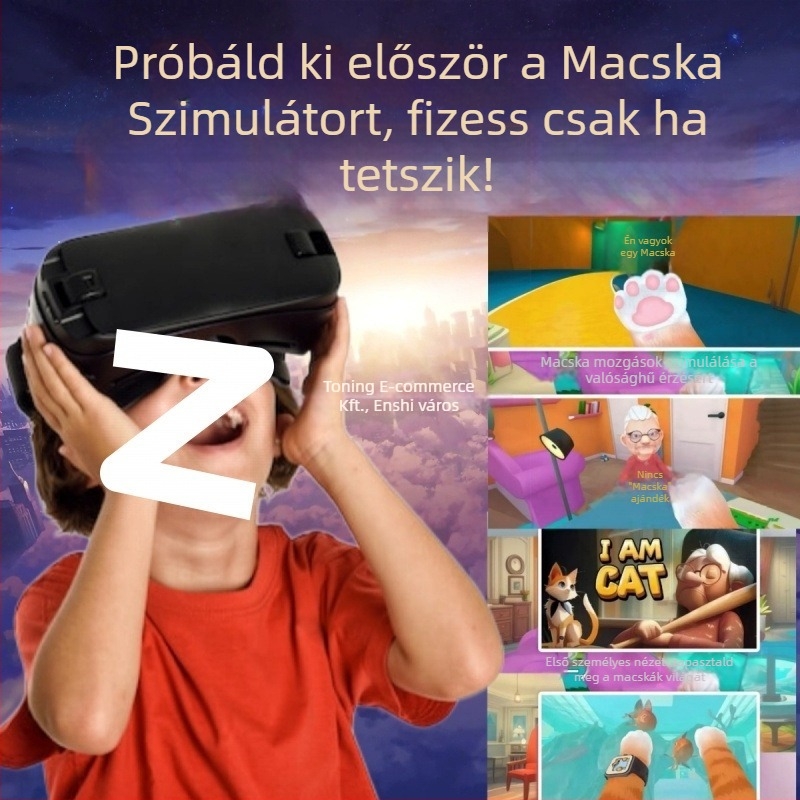 VR szemüveg vezérlővel filmekhez és játékokhoz – 80 hüvelykes kijelző; Márka: Other; Terméktípus: Egyéb okos hordozható eszközök; Fő értékesítési terület: Other