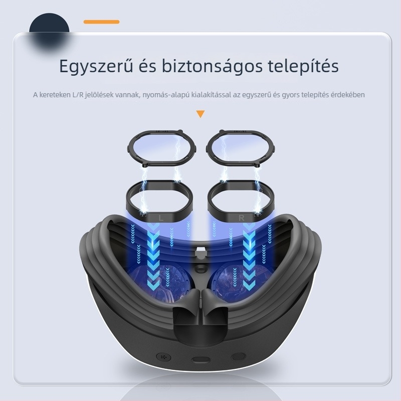 DEVASO DC PS VR2 Karcolás elleni lencsék készlet | ABS, 73,2 g, tartalmaz bal és jobb karcolásvédő gyűrű, kezelési útmutató, tisztító kendő