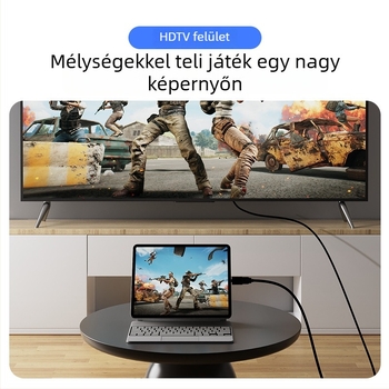 Type-C HDMI adapter videó- és audióátvitelhez; alumínium ötvözet burkolat; kompatibil Windows, Android és MacOS.