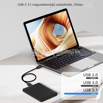 USB adatkábel — adapter kábel, réz vezető, tokozás injektáló formázással