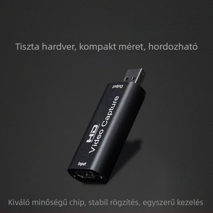 4K/1080P felvételi kártya HDTV USB 3.0-hoz – magas felbontású élő közvetítés konverter