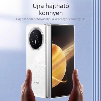 HONOR MagicV5 összecsukható tok, PC anyag, elektroplating felület, ütésálló védelem