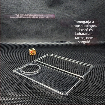 Átlátszó kemény tok Vivo X Fold5, XFOLD3 Pro és XFOLD2 számára – teljes védelem