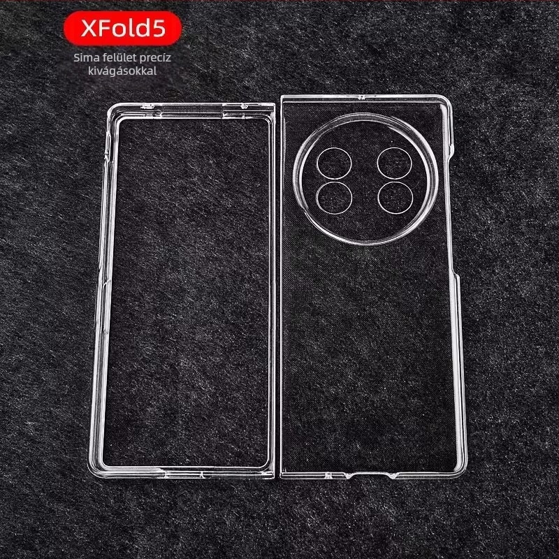 Vivo X Fold 5 telefonvédő, kemény PC-ház, elektroplatinált felület, ütésvédelmi védelem, egyszerű stílus