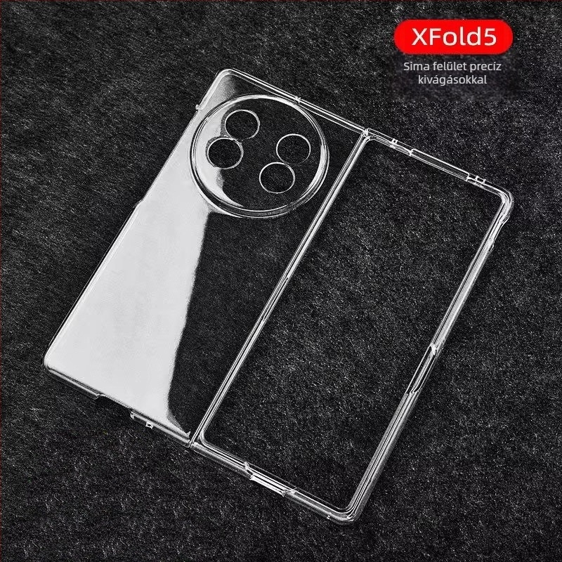 Vivo X Fold 5 telefonvédő, kemény PC-ház, elektroplatinált felület, ütésvédelmi védelem, egyszerű stílus