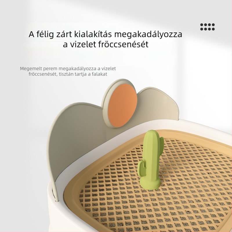 Kis- és közepes méretű kutyák számára készült toalett – Teddy és Pomérániai fajta, vizelet- és ürüléktartály