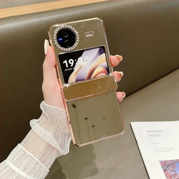 XFLIP hajtogatható tükrös kijelzős védőtok Vivo X Fliphez, teljes lefedettség és ütésálló védelem