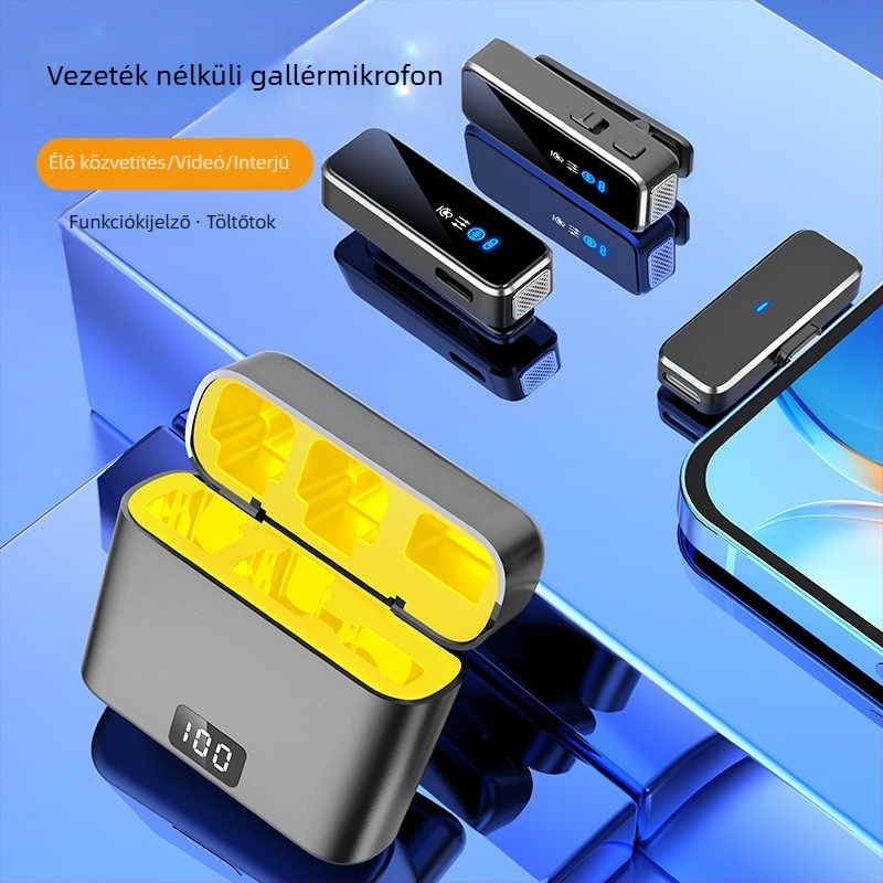 Kensouya M3 lavalier mikrofon élő közvetítéshez, ételek vlogolásához, felvételhez mobiltelefonon, kültéri és számítógépes használathoz