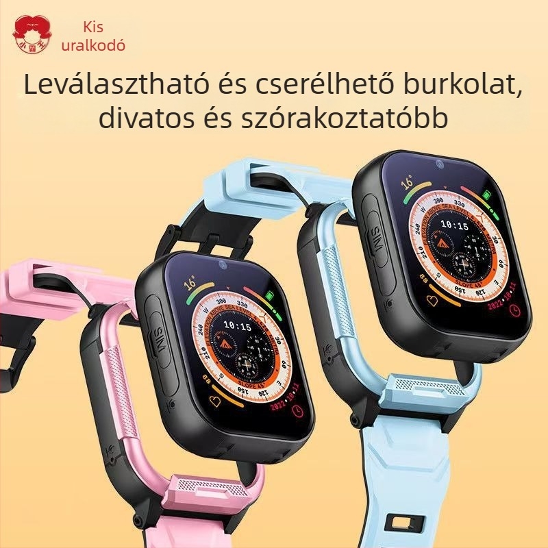 Little Overlord A80 GPS okosóra gyerekeknek – 4G kapcsolódás, pontos GPS helymeghatározás, HD videohívás, mindennapi vízállóság