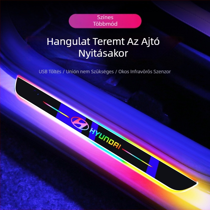 Bangwei LED küszöb dekor készlet Hyundai Elantrahoz (különleges autó) – Anyag: Egyéb; Alkalmazható modellek: Különleges autó