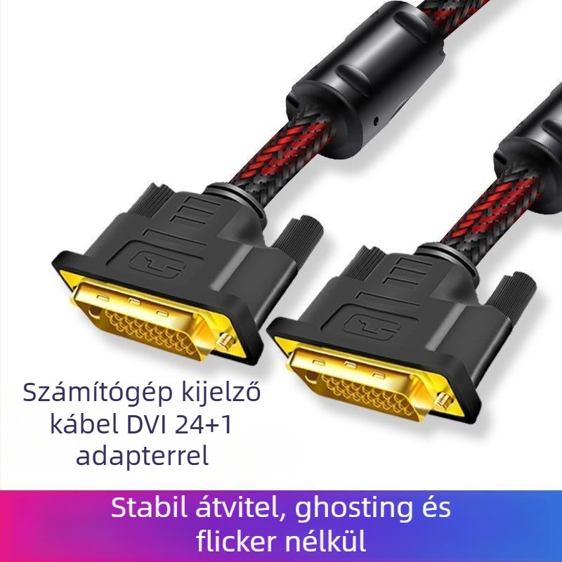 Baidatong DVI-kábel – réz vezető, testre szabható hossz, DVI interfész, adapterkábel