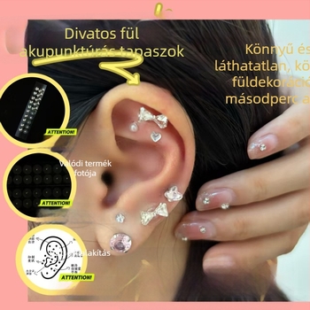 Íves formájú fülbevalók ötvözetből, gravírozott kivitel, rozsdamentes acél fülcsapokkal, eredeti dizájn