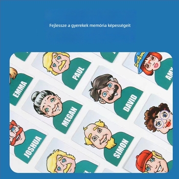Guess Who I Am - Családi logikai társasjáték kézzelfogható puzzle és szülő-gyermek interakciókkal, 4-14 éveseknek