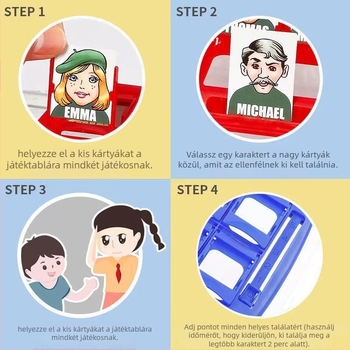 Guess Who I Am - Családi logikai társasjáték kézzelfogható puzzle és szülő-gyermek interakciókkal, 4-14 éveseknek