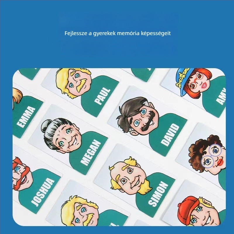 Guess Who I Am - Családi logikai társasjáték kézzelfogható puzzle és szülő-gyermek interakciókkal, 4-14 éveseknek