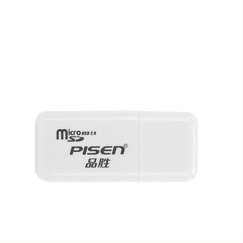 Pisen TF kártyaolvasó USB 2.0 – Micro SD/TF kártyákhoz, Windows 7 kompatibilis