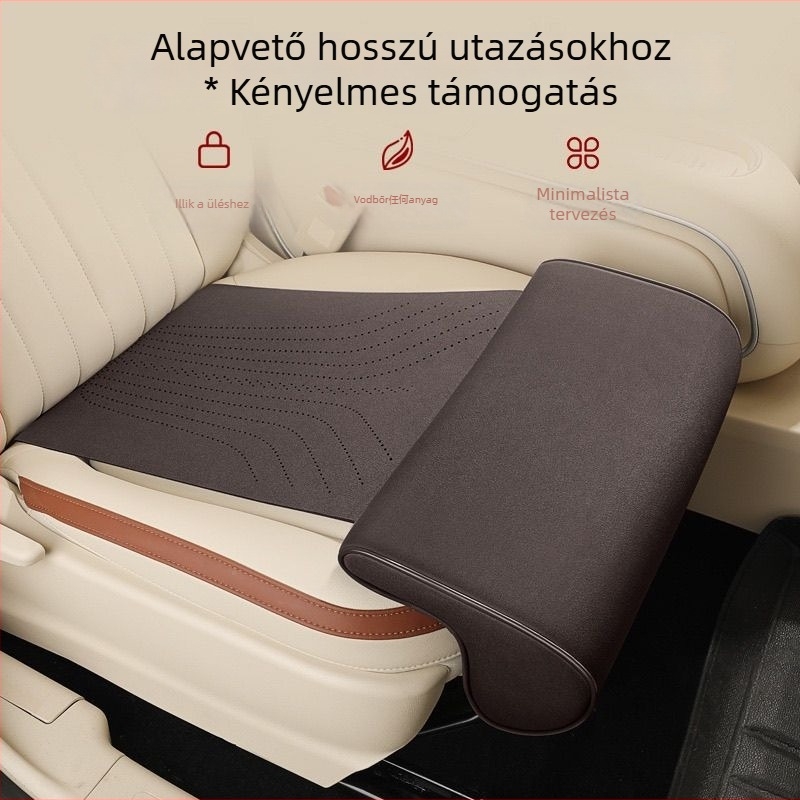 Autóüléshez tartozó láb-támasz párna — univerzális, egy darabból álló, egész évben használható, hosszított kivitel, láb támogatás