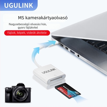 OTG átalakító USB-C/Lightning mobiltelefonokhoz, USB 2.0, 15 g, OEM elérhető, iOS 13+ kompatibil