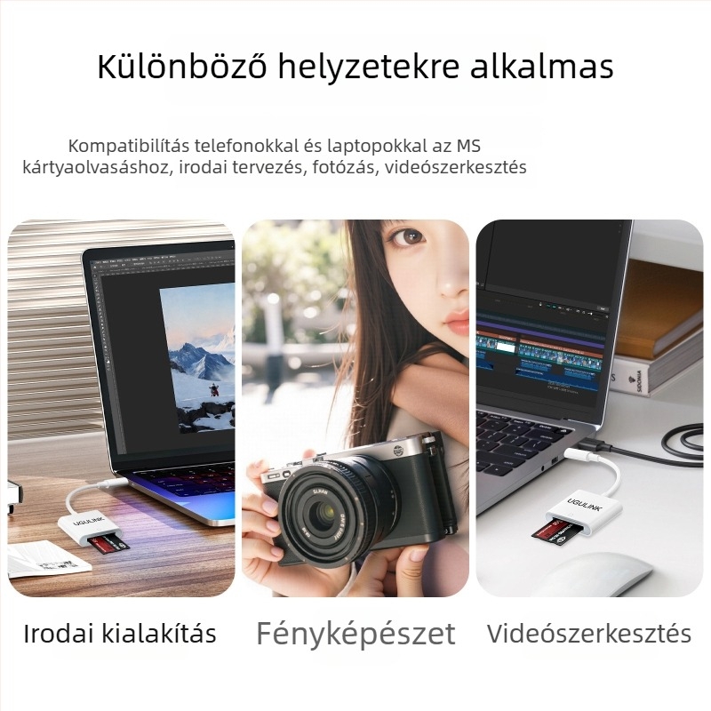 OTG átalakító USB-C/Lightning mobiltelefonokhoz, USB 2.0, 15 g, OEM elérhető, iOS 13+ kompatibil