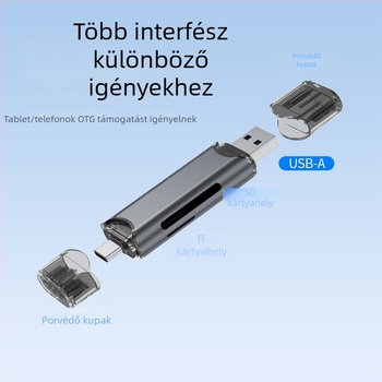 Kamera memóriakártya olvasó – SD & TF, All-in-One, USB 3.0 nagy sebességű OTG számítógéphez és Type-C mobilhoz