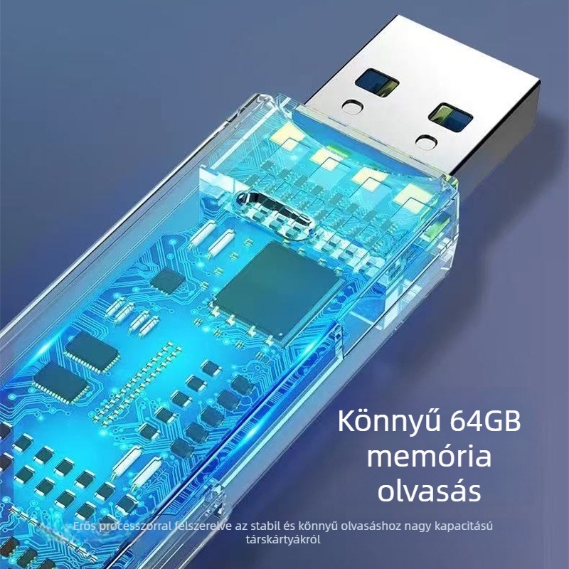 USB 3.0 Kártyaolvasó SD/TF – külső telepítés, 10 g, Modell XCF-DKQ-002