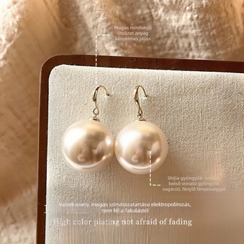 Női fülbevalók – geometriai forma, ötvözet, valódi aranyozott bevonat, réz tűk, Ximang Jewelry