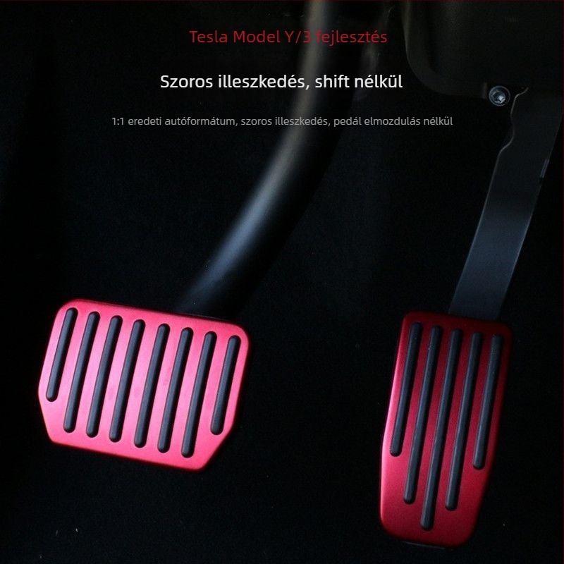 Tesla Model 3/Y pedálok – gyorsító és fék pedálok, csúszásmentes, műanyag