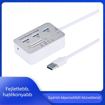 USB 3.0 kártyaolvasó hub MS/SD/M2/TF támogatással (Model USBX3+MS+SD+M2+TF)