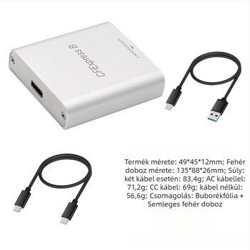 PH862 CFexpress kártyaolvasó — 10G USB 3.2 gyors adatátvitel, USB-C interfész, alumínium ötvözetes ház, külső telepítés, OEM feldolgozás elérhető.