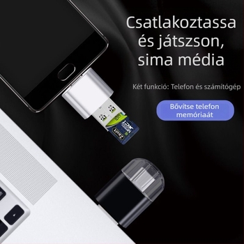 USB 2.0 OTG kártyaolvasó TF-kártyákhoz és más memóriakártyákhoz