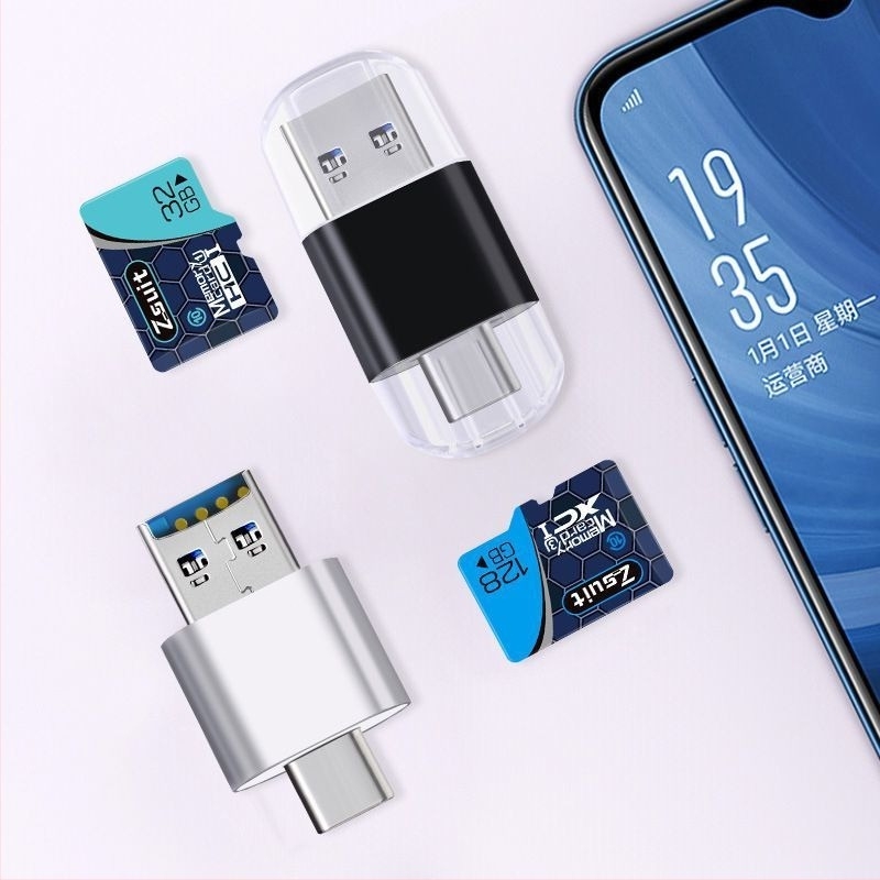 USB 2.0 OTG kártyaolvasó TF-kártyákhoz és más memóriakártyákhoz