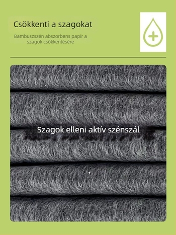 Kutyák és macskák részére készült vizeletvédő alátét, vastagított, bambuszszénes dezodorizáló, nedvszívó, toalettpad