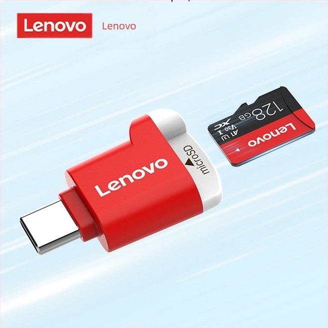 Lenovo USB-C kártyaolvasó – TF kártya támogatás, külső kivitel, 15 g, USB-C interfész, modellek C102/C103