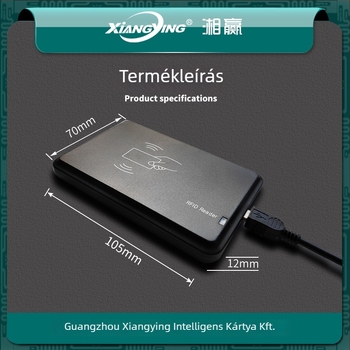 NFC olvasó-író NTAG213/215/216-hez, 13,56 MHz, érzékelési távolság 3–10 cm, olvasási idő 0,1 s