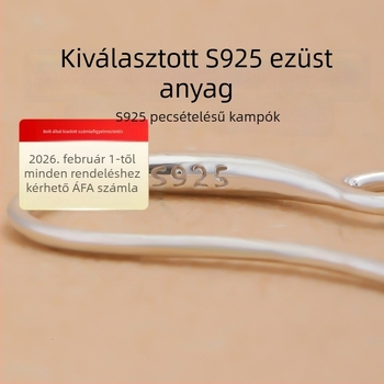 Hongma 925 ezüst U-formájú fülbevaló kampó, eredeti dizájn