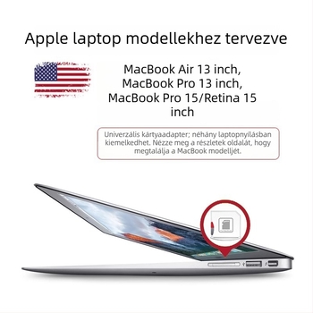 Mac-hoz SD/TF memóriakártya tartó, USB 2.0, külső telepítés, Mac OS-kompatibilis