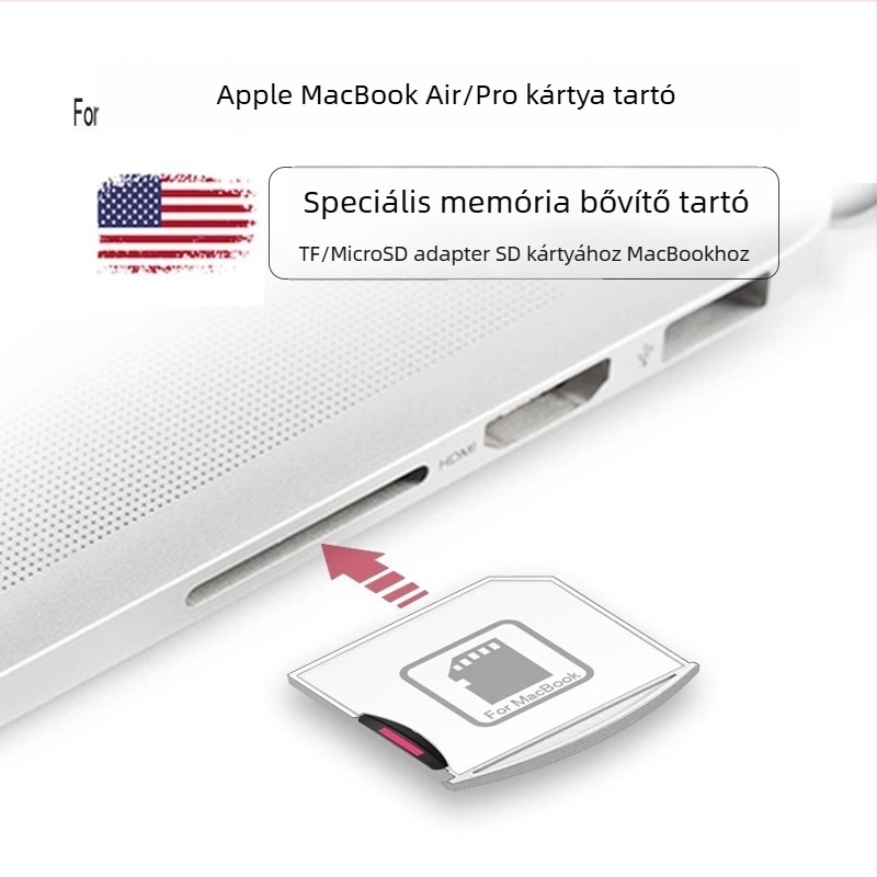 Mac-hoz SD/TF memóriakártya tartó, USB 2.0, külső telepítés, Mac OS-kompatibilis