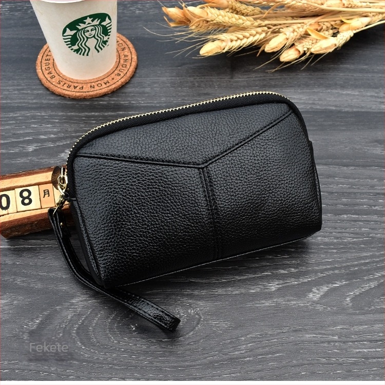Női PU bőr clutch táska, koreai stílus, 1 hajtogatásos pénztárca, modell S803