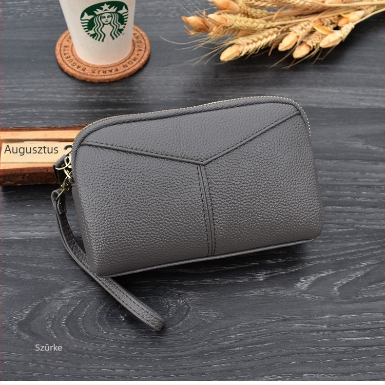 Női PU bőr clutch táska, koreai stílus, 1 hajtogatásos pénztárca, modell S803