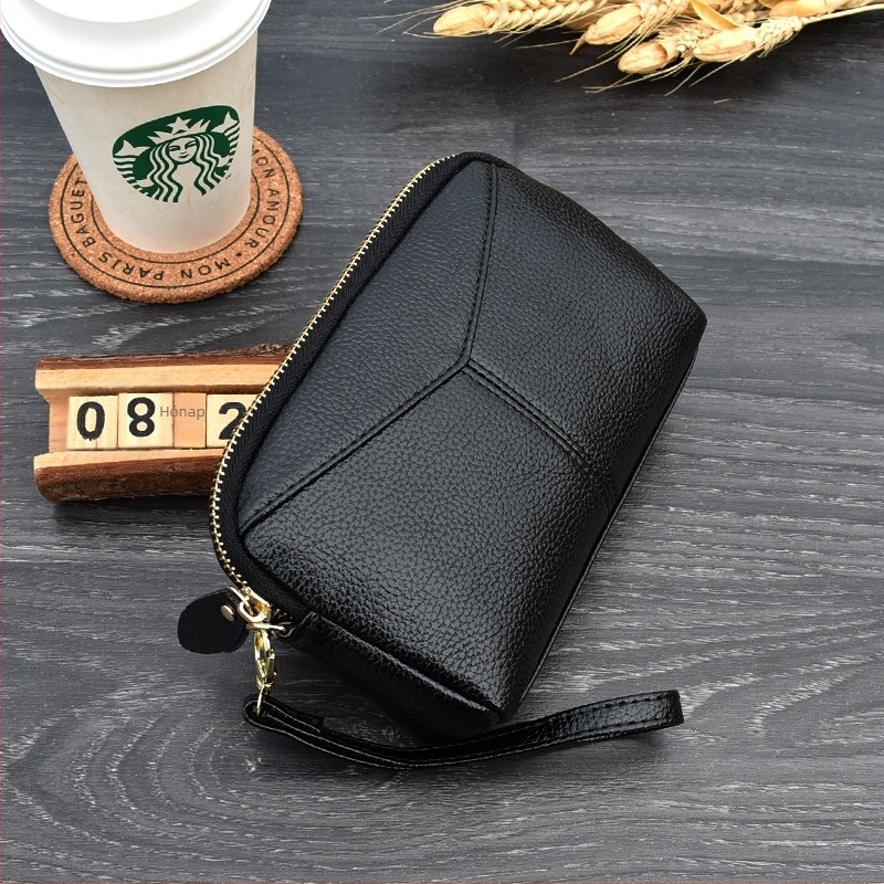 Női PU bőr clutch táska, koreai stílus, 1 hajtogatásos pénztárca, modell S803