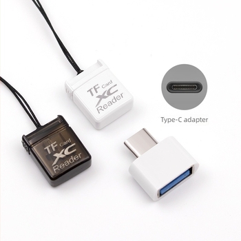 Mini USB 2.0 TF kártyaolvasó, hordozható külső olvasó MicroSD-hez, Windows 10 kompatibil, modell Zod-108